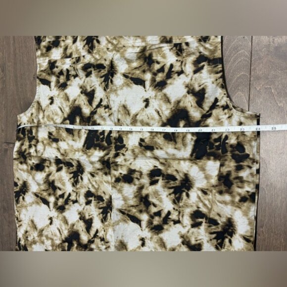 SAMSOE Women's Oversized Camo Clay Sleeveless Button Down Shirt , Size Small - Picture 6 of 7